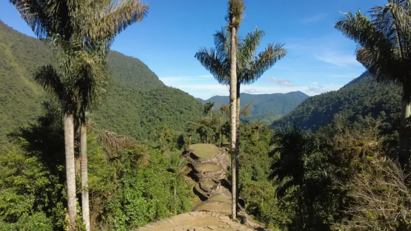 Teyuna and the mountains of the Sierra Nevada de Santa Marta